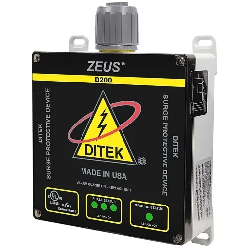 DITEK D200-347/6003Y D200 Industrial Surge Protective Device, 347/600V Wye, 4W + G