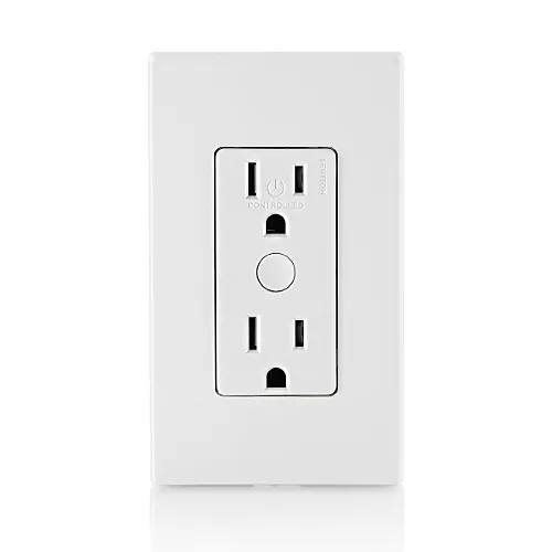Leviton D215R-1BW Decora Smart Wi-Fi Tamper-Resistant Outlet