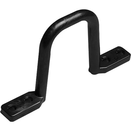 Arlington D2225 2.25" 2" Non-Conductive, Smooth Bearing Surface D-Ring, 25-Pack, Black