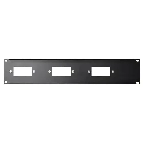 Lowell D3P-ID-2 Rack Panel for 3 Decorator Devices, Horizontal Mount