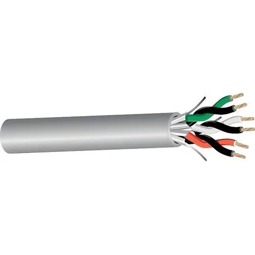 West Penn D441GY0500 Non Plenum Audio Cable, 500', 18-Gauge Shielded, Gray