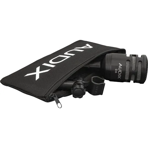 Audix D6 Dynamic Instrument Microphone For Kick Drum, Floor Tom, Bass Cabs And Leslie Low