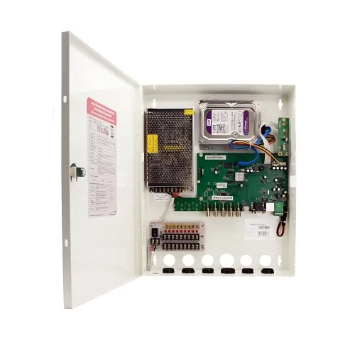 Speco D8WVNPM2TB 8-Channel 4MP TVI Wallmount DVR with Power Supply