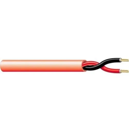 West Penn D990RD1000 16/2 Unshielded FPLR Fire Alarm Cable, 1000' (304.2m), Red