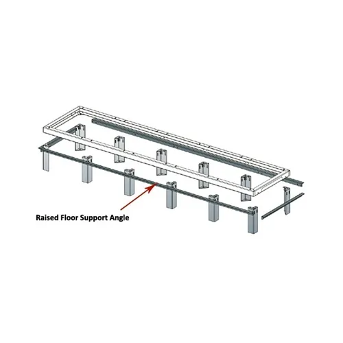 Middle Atlantic DANGLE-3-31 Support Angles, 3-Bay, 31" Deep DRK Racks