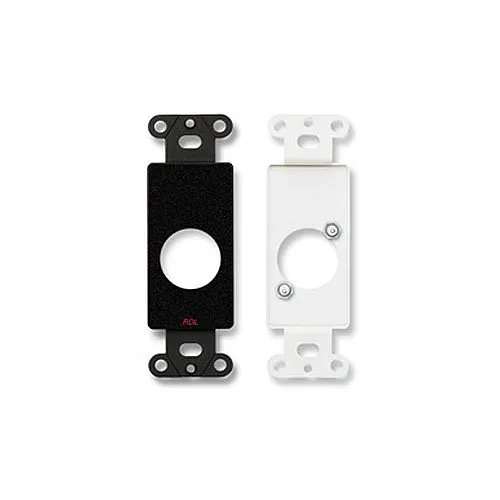RDL DB-D1 Single Connector Plate for Standard and Specialty Connectors, Black