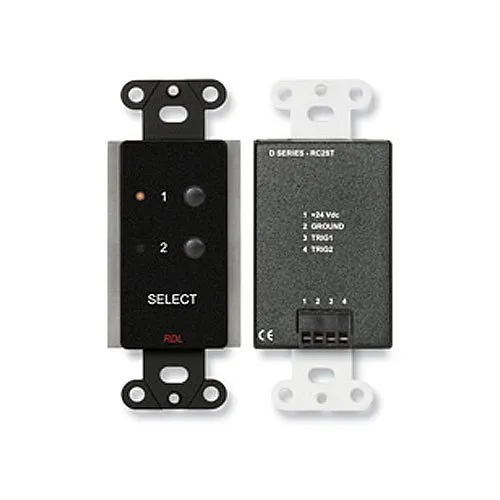 RDL DB-RC2ST Series 2-Channel Remote Control with LED Indicators