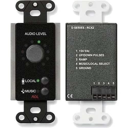 RDL DB-RCX2 Series Room Control for RCX Room Combining System, Black