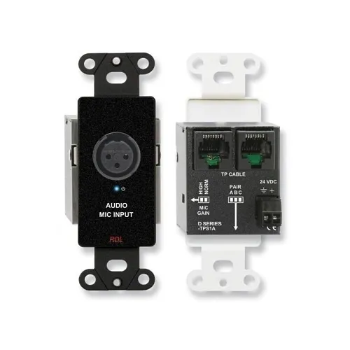 RDL DB-TPS1A Active Single-Pair Sender, Twisted Pair Format-A, XLR Microphone Input with Phantom