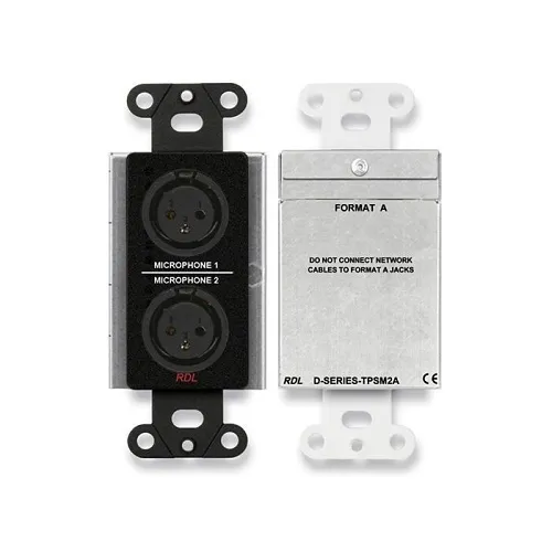 RDL DB-TPSM2A Active Two-Pair Sender, Dual Microphone Preamplifier, Twisted Pair Format-A