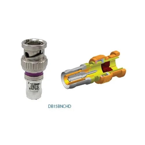 Belden DB15BNCHD-25 Double Bubble RG15 HD BNC Coax Compression Connector, 25-Pack