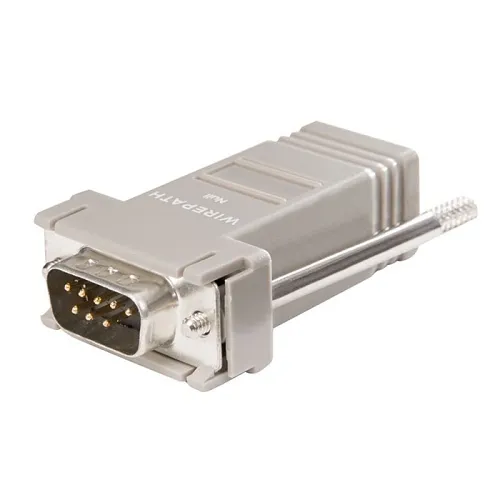 Binary DB9-M-RJ45-NULL DB9 Male to RJ45 Modular Adapter with Null Modem Pinout