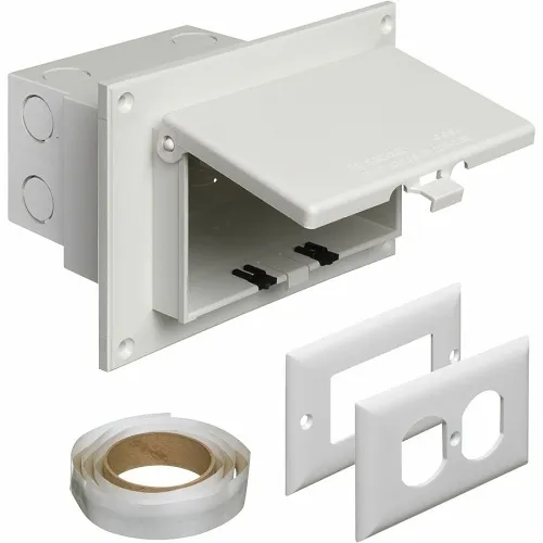 Arlington DBHR1W Low Profile In Box for Flat Surface Retrofit Construction Wall Plate