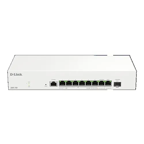 D-Link DBR-700 Business Router, 6 LAN, 1 LAN/WAN, 1 SFP