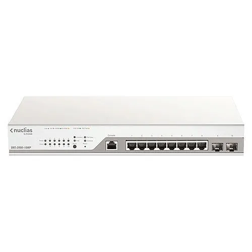 D-Link DBS-2000-10MP 10-Port Nuclias Cloud-Managed PoE Switch