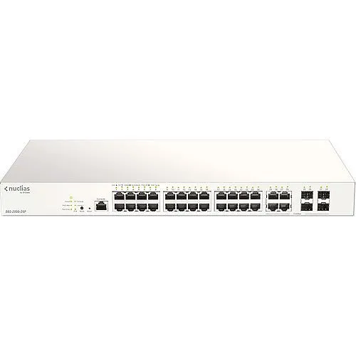 D-Link DBS-2000-28P NUCLIAS 28-Port Power over Ethernet Cloud Switch, 28-Port, Business, Budget