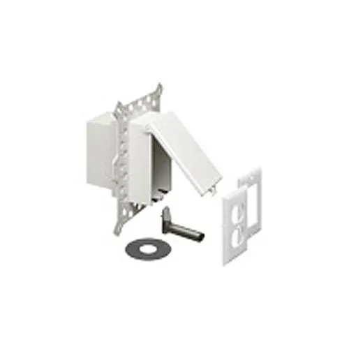 Arlington DBVM1W Low Profile Inbox for New Stucco, Textured Surfaces, and Rigid Siding, White Cover