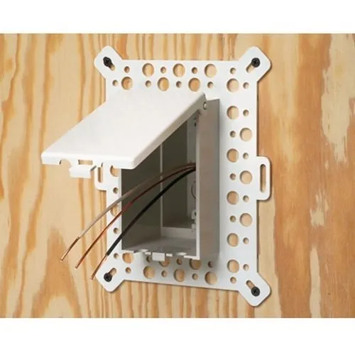 Arlington DBVM1W Low Profile Inbox For New Stucco, Textured Surfaces, And Rigid Siding,  White Cover