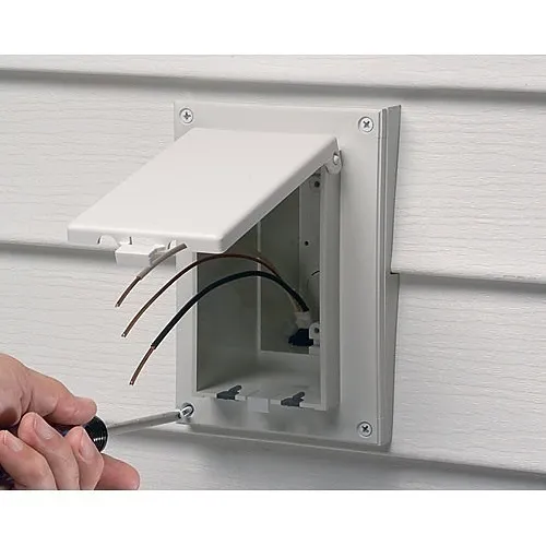 Arlington DBVR141W Low Profile InBox for Retrofit Siding Construction (Vertical)