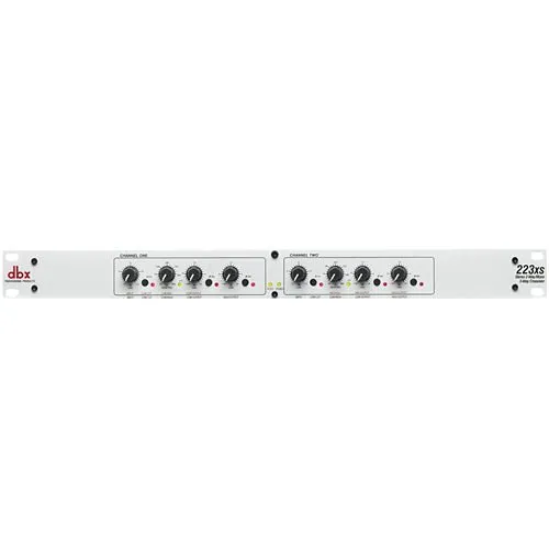 dbx DBX223XSV dbx 223xs Stereo 2-Way, Mono 3-Way Crossover with XLR Connectors