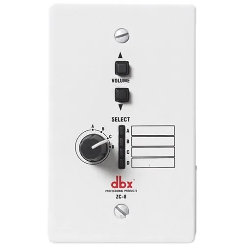 dbx DBXZC8V dbx ZC8 Source Selector and Volume Control for ZonePRO