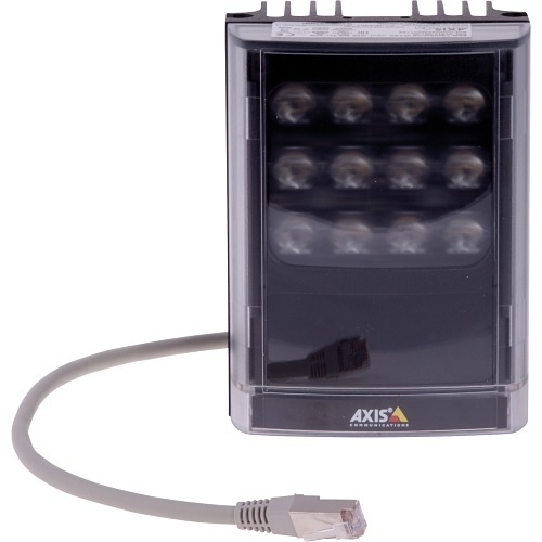 AXIS T90D20 PoE High-Performance Infrared LED Illuminator, Pre-Mounted 10° Diverging Lens, Black