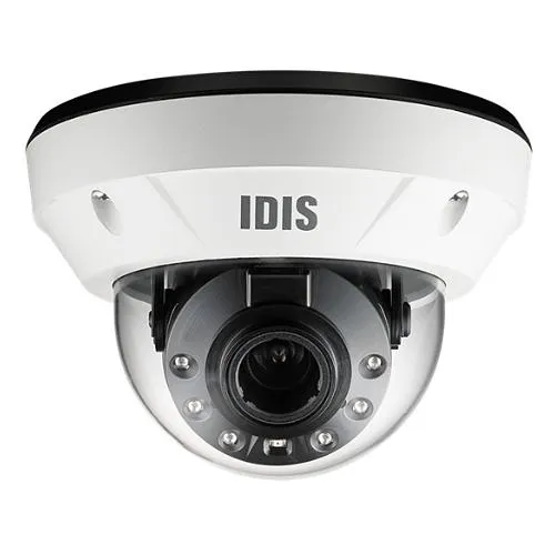 IDIS DC-D4831HRX 8MP Vandal-Resistant IR Dome Camera, 2.7-13.5mm Varifocal Lens, IR 40m, IK10, IP67