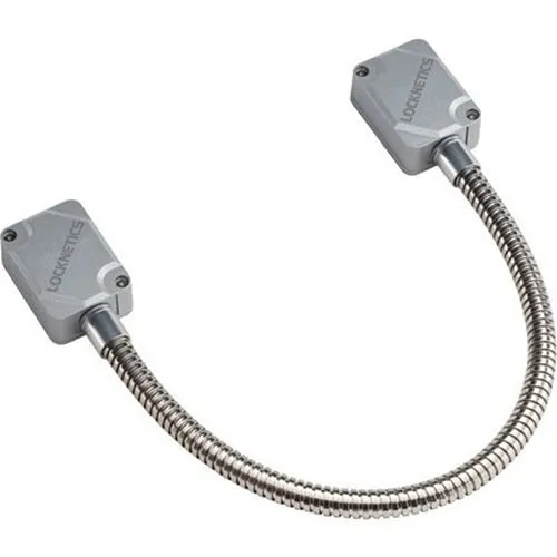 Locknetics DC-HD-16 Heavy Duty Door Cord with Aluminum Boxes, 16", Stainless-Steel Cable