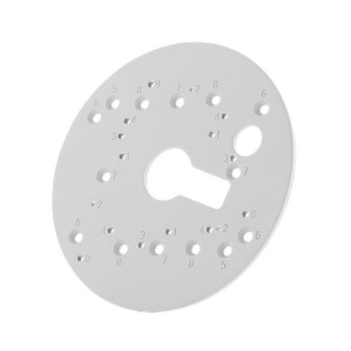 IDIS AV-EBAR-W Round Electrical Box Adapter Plate for SurroundVideo Omni SX and Contera Series Cameras, White