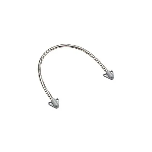 Locknetics DC-PL-20 20" Light Duty Door Cord with Stainless Steel Silver Cable and Silver Plastic Caps