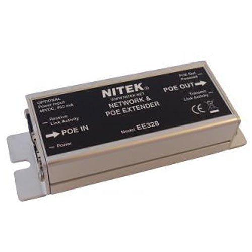 Nitek EE328 PoE and Ethernet Extender, RJ45 Connector