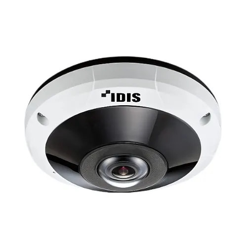 IDIS DC-Y6516WRX-W 5MP Vandal-Resistant IR Fisheye Camera, 1.5mm Fixed Lens