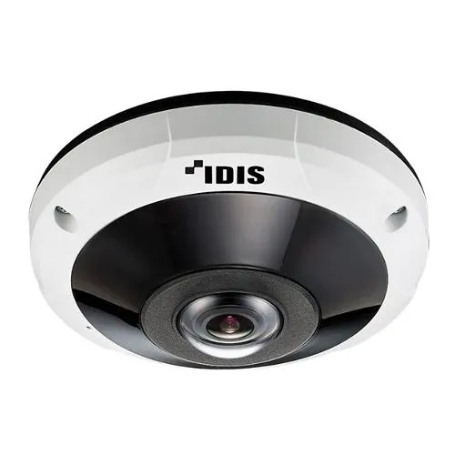 IDIS DC-Y6C16WRX 12MP Vandal-Resistant IR Fisheye Camera, 1.6mm Lens, IK10, IP67, WDR