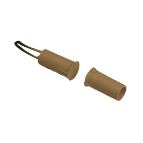 AI NEXT DC1651B 3/8" Wide Gap Press Fit Stubby Magnetic Contact with 12" Wire Leads, Brown