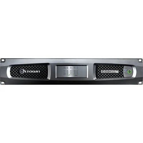 Crown DCI4X1250N-U-USFX DCi 4|1250N DriveCore 4-Channel Network Power Amplifier with BLU Link, 70V/100V 1250W at Ohm