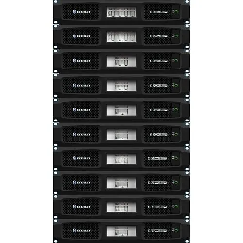 Crown DCi 4|1250N DriveCore 4-Channel 1250Wat 4 Ohm Network Power Amplifier with BLU Link, 70V/100V