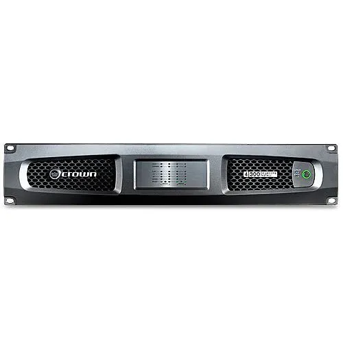 Crown DCI4X300DA-U-USFX DCi 4|300DA DriveCore 4-Channel Power Amplifier with Dante, 70V/100V 300W at Ohm