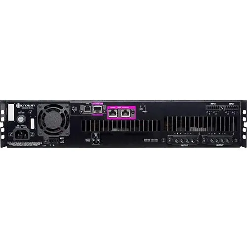 Crown DCi 4|600DA DriveCore 4-Channel 600W at 4 Ohm Power Amplifier with Dante, AES67 Networked Audio, 70V/100V