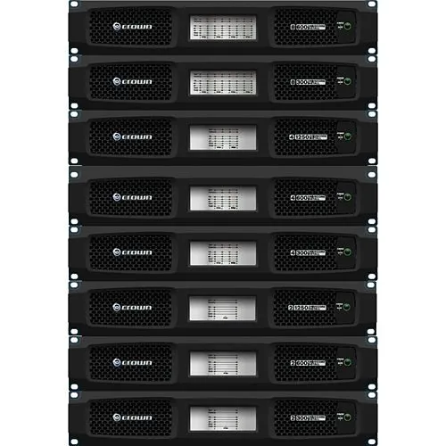 Crown DCi 8|600 DriveCore 8-Channel 600W at 4 Ohm Analog Power Amplifier, 70V/100V