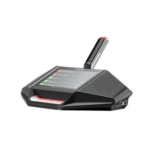 Bosch DCNM-DE Dicentis Discussion Device with 4.3" Touchscreen and NFC Reader, Tabletop, Black