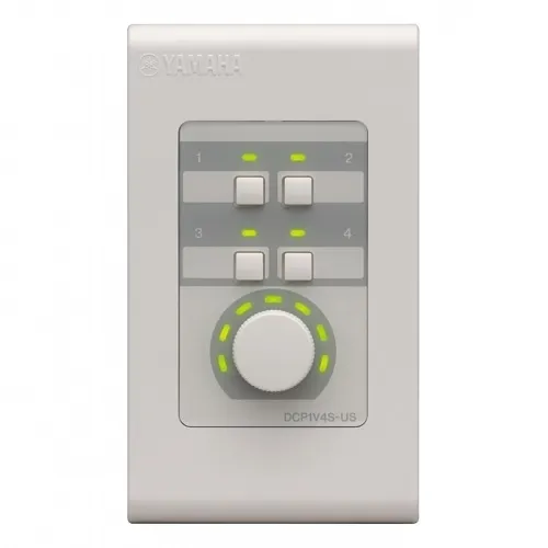 Yamaha DCP1V4S-US Digital Control Panel for Processors / Amplifiers MTX / MRX / MA / PA, 1-Rotary, 4-Button