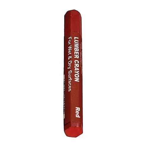 Dottie DCR3P Red Lumber Crayons, Pack of 3