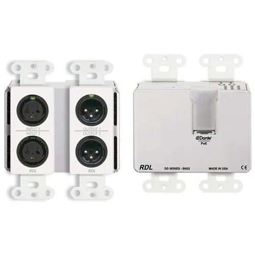 RDL DD-BN22C Bi-Directional Microphone DANTE Intercom