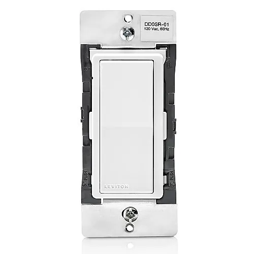 Leviton DD0SR-1Z Decora Smart Switch Companion for Multi-Location Switching, 120VAC, 60Hz