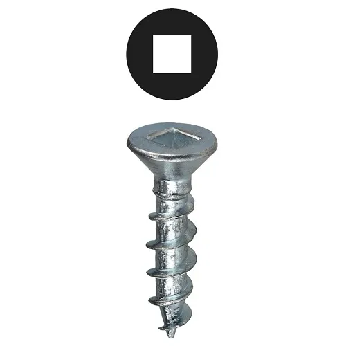 Dottie DDFW102 Screw, #10 2" Square Drive Flat Head Wood Screw