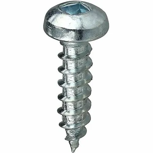 Dottie DDSMS10114 10 x 1 1/4" Pan Head Square Drive Sheet Metal Screw, 100-Pack