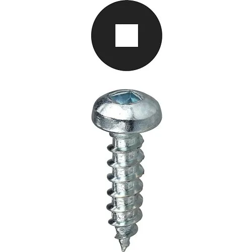Dottie DDSMS812 #8 1/2" Square Drive Pan Head Sheet Metal Screw, 100-Pack
