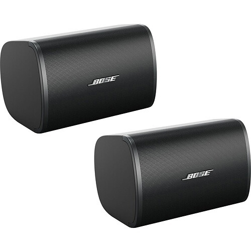 Bose Professional 829712-0120 DesignMax DM3SE Loudspeakers, Surface-Mount, Coaxial 2-Way Drivers, 30W, IP55, 1-Pair, Black