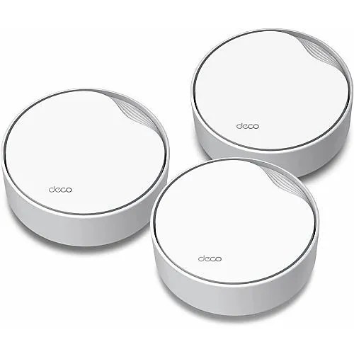 TP-Link DECO X50-PoE(3-PACK) AX3000 Whole Home Mesh Wi-Fi System with PoE, 3-Pack