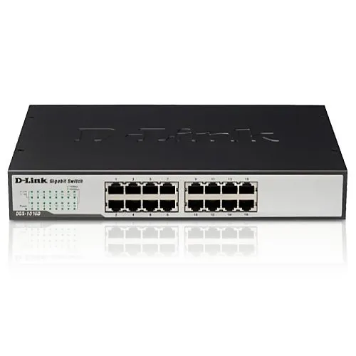 D-Link DES-1016D 16-Port 10/100 Unmanaged Desktop / Rackmount Network Switch